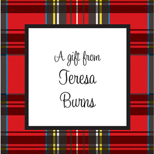 Red Plaid Gift Enclosures